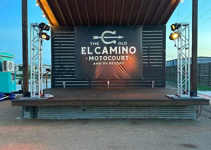 El Camino RV Resort Live Music Club 21 Stage